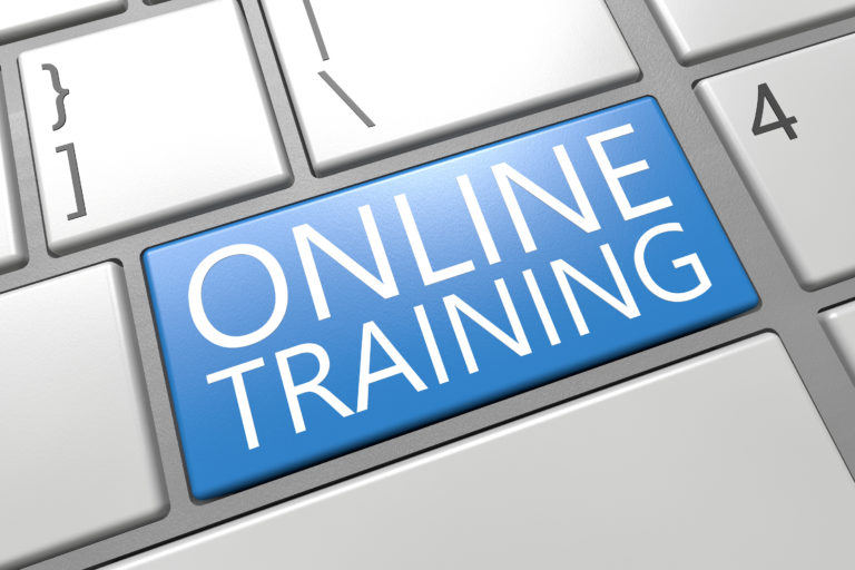 Students participating in online technology training and certification programs from home through virtual learning platforms